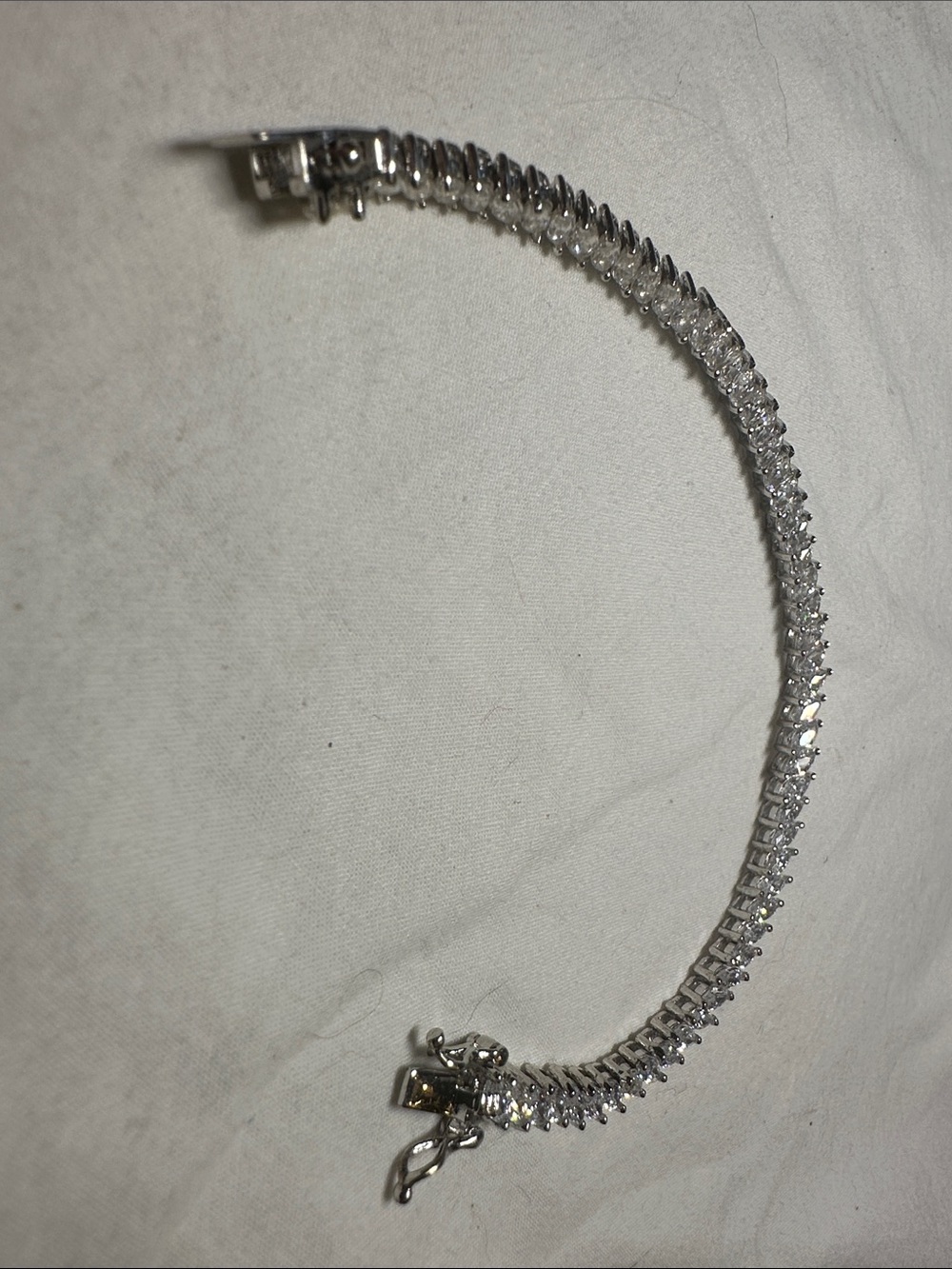 Classic Silver Tennis Bracelet with Vibrant Cubic Zirconium